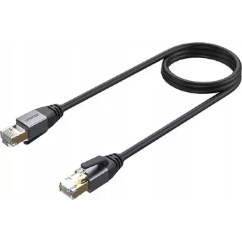 UNITEK Cat.8 S/FTP Ethernet-verkkokaapeli RJ45 LAN 20m musta