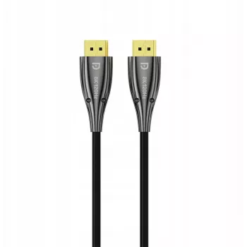 UNITEK Fiber Optic DisplayPort 2.1 -kaapeli 8K 10m musta