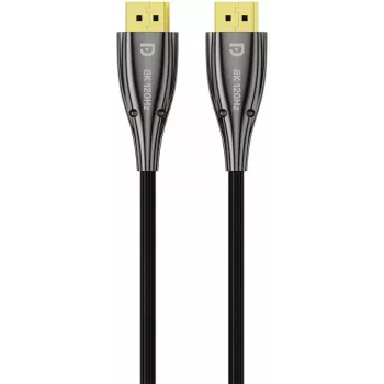 UNITEK 30m Active Optical DisplayPort 2.1 -kaapeli 8K 60Hz musta