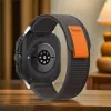 Tech-Protect Nylon ranneke Samsung Galaxy Watch Ultra (47mm) - musta/oranssi