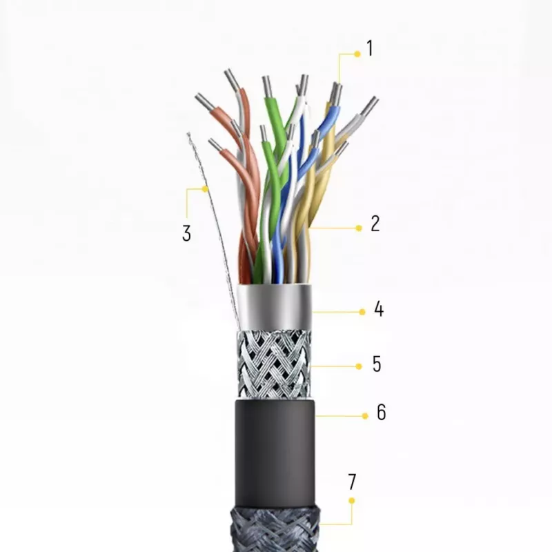 Wozinsky USB-C - USB-A kaapeli 1 m hopea punottu nailon
