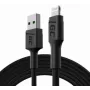 Green Cell PowerStream KABGC21 USB-A - Lightning -kaapeli, 1,2 m, musta