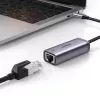 UGREEN USB-C - RJ45 Gigabit Ethernet sovitin (harmaa) - 40322 CM483