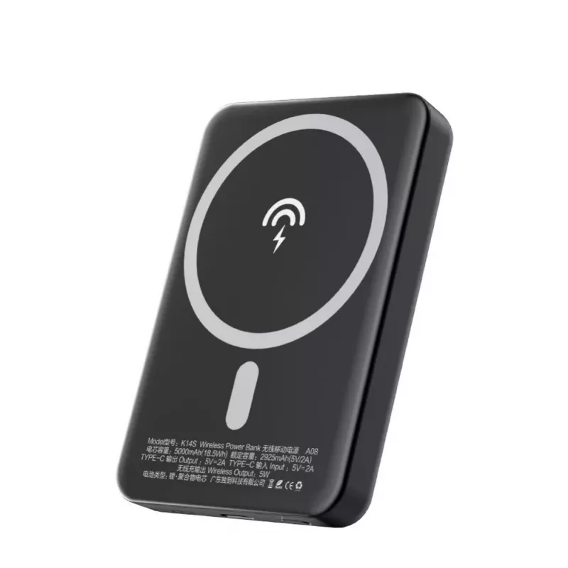 Dudao K14S langaton varavirtalähde 5000mAh 10W musta