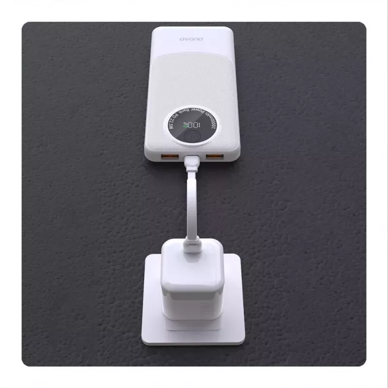 Dudao K12Pro varavirtalähde 20000mAh 22,5W PD USB-A USB-C valkoinen