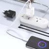 Dudao A26T GaN 25W USB-A, USB-C -laturi - musta