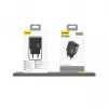 Dudao A26T GaN 25W USB-A, USB-C -laturi - musta