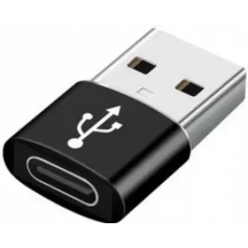 Gembird Cablexpert USB 2.0 -adapteri USB-A-pistoke - USB-C-liitäntä musta