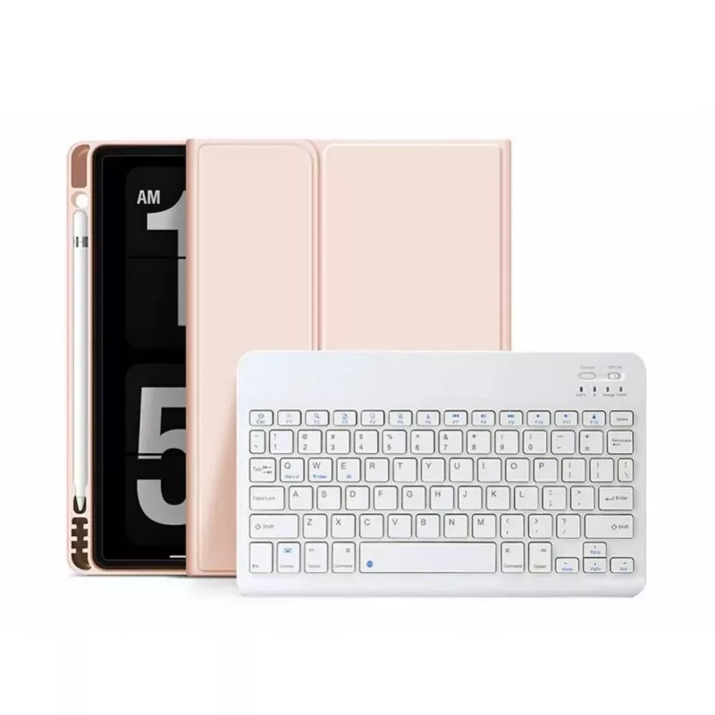 Tech-Protect SC Pen + näppäimistökotelo iPad 10.9" (10. sukupolvi, 2022) / 11" (2025), vaaleanpunainen