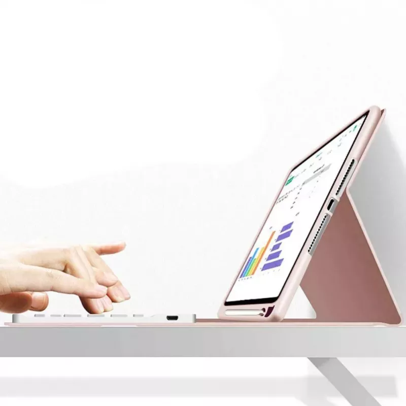 Tech-Protect SC Pen + näppäimistökotelo iPad 10.9" (10. sukupolvi, 2022) / 11" (2025), vaaleanpunainen