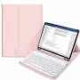 Tech-Protect SC Pen + näppäimistökotelo iPad 10.9" (10. sukupolvi, 2022) / 11" (2025), vaaleanpunainen