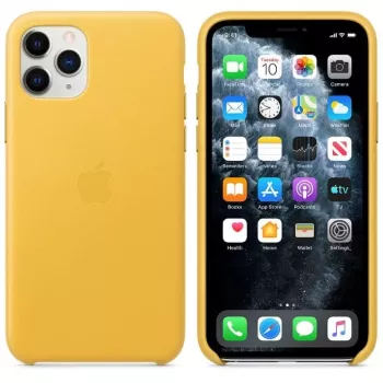 Apple iPhone 11 Pro nahkakotelo MWYA2ZM/A Meyer Lemon