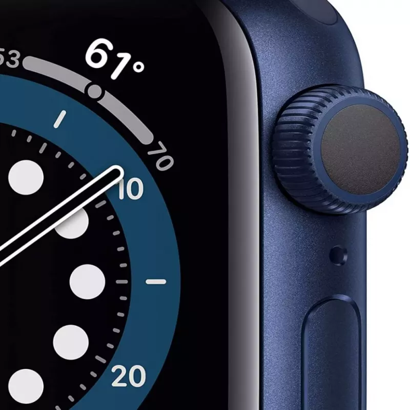 Apple Watch Series 6 GPS, 40mm alumiinikotelo Deep Navy Sport Band sininen