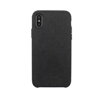 SoSeven Apple iPhone X/XS Premium Gentleman -kotelo kangas musta