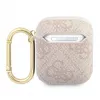 Guess Apple AirPods 1/2 -kotelo 4G Script Metal Collection pinkki