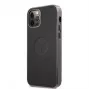 BMW Apple iPhone 12/12 Pro 6,1 tuuman Signature Leather Embossed Logo Hard Case musta