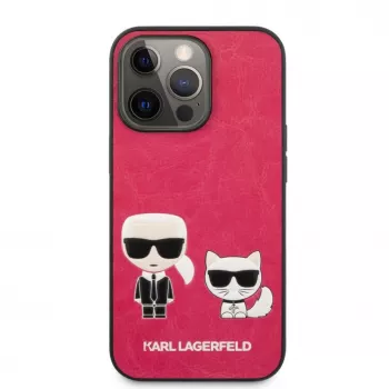 Karl Lagerfeld Apple iPhone 13 Pro Choupette PU-nahkakotelo fuksia