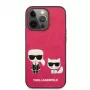 Karl Lagerfeld Apple iPhone 13 Pro Choupette PU-nahkakotelo fuksia