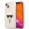 Karl Lagerfeld Apple iPhone 13 TPU Full Glitter Head -kotelo kulta