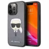 Karl Lagerfeld Apple iPhone 13 Pro Saffiano Karl Head -kotelo hopea
