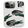 Lacoste Apple iPhone 13 Pro Liquid Silicone Allover Pattern -kotelo valkoinen