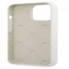 Lacoste Apple iPhone 13 Pro Liquid Silicone Allover Pattern -kotelo valkoinen