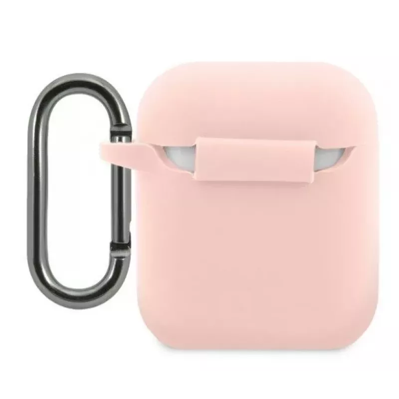 Lacoste Apple AirPods 1/2 Liquid Silicone Glossy Printing Logo -kotelo pinkki