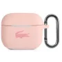 Lacoste Apple AirPods 3 Liquid Silicone Glossy Printing Logo -kotelo pinkki