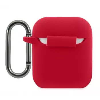 Lacoste Apple AirPods 1/2 Liquid Silicone Glossy Printing Logo -kotelo punainen