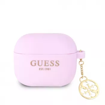 Guess Apple AirPods 3 Charms -silikonikotelo violetti