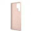 Guess Samsung Galaxy S22 Ultra silikonikotelo Metal Logo pinkki