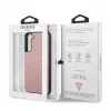 Guess Samsung Galaxy S22 Plus PU-nahka Saffiano -kotelo pinkki