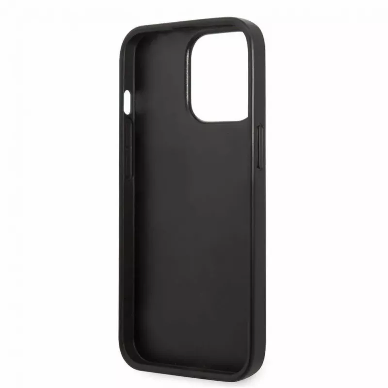 Karl Lagerfeld Apple iPhone 13 Pro Monogram Plaque -kotelo musta pinkki