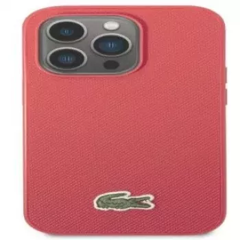Lacoste Apple iPhone 14 Pro Iconic Petit Pique Logo -kotelo punainen