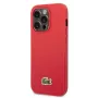 Lacoste Apple iPhone 14 Pro Iconic Petit Pique Logo -kotelo punainen