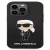 Karl Lagerfeld Apple iPhone 14 Pro Liquid Silicone Ikonik NFT kotelo musta