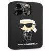 Karl Lagerfeld Apple iPhone 14 Pro Liquid Silicone Ikonik NFT kotelo musta
