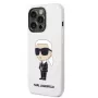 Karl Lagerfeld Apple iPhone 14 Pro Liquid Silicone Ikonik NFT kotelo valkoinen