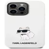Karl Lagerfeld Apple iPhone 14 Pro Liquid Silicone Choupette NFT kotelo valkoinen