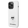 Karl Lagerfeld Apple iPhone 14 Pro Liquid Silicone Choupette NFT kotelo valkoinen