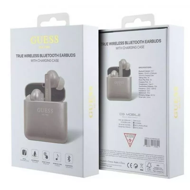 Guess Printed Logo Bluetooth TWS pinkki