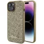 Guess Apple iPhone 15 HC PU Disco Script Metal Gold takakansi