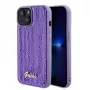 Guess Sequin Script Logo kotelo iPhone 15 violetti