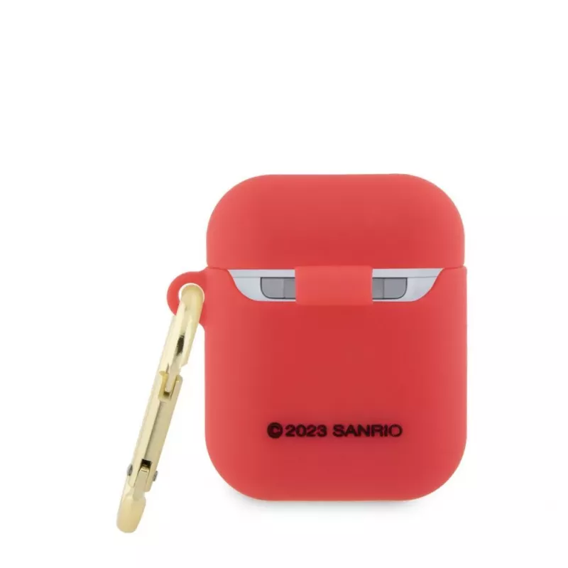 Hello Kitty Apple AirPods 1/2 -kotelo silikoni 3D Kitty Head punainen