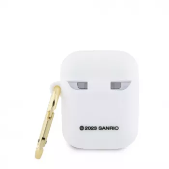Hello Kitty HKA23DKHSH silikoni 3D Kitty Head kotelo Apple AirPods 1/2 - valkoinen