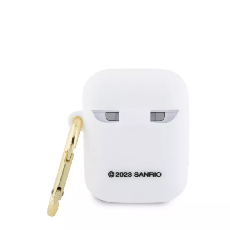 Hello Kitty HKA23DKHSH silikoni 3D Kitty Head kotelo Apple AirPods 1/2 - valkoinen