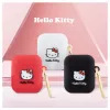 Hello Kitty HKA23DKHSH silikoni 3D Kitty Head kotelo Apple AirPods 1/2 - valkoinen