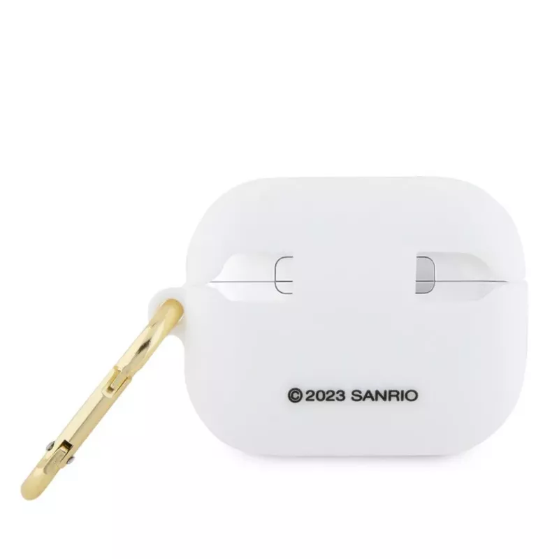 Hello Kitty Apple AirPods Pro kotelo silikoni 3D Kitty Head valkoinen