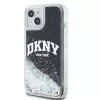 DKNY Apple iPhone 15 -kovakotelo Liquid Glitter Big Logo musta