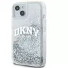 DKNY Apple iPhone 15 -kovakotelo Liquid Glitter Big Logo musta